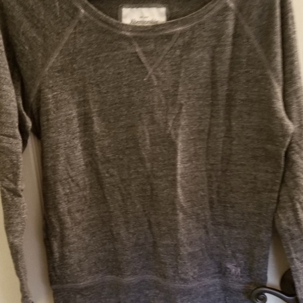Abercrombie and Fitch sweatshirt Medium ash grey